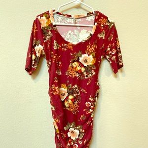 Maternity Ruched Dress